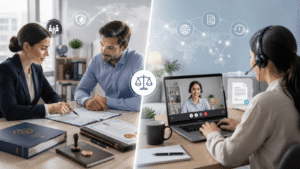 Professional comparison of in person and remote translation services for certified documents and client consultations